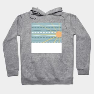 Sunset, sea,.4. sun, sun-art, beach,  spring, ocean, sunart, summer, vector. Hoodie